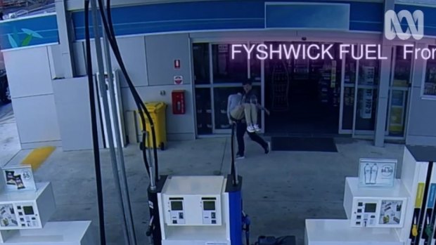 Furtive faux CCTV footage suggests dirty deeds are afoot at the Fyshwick servo.