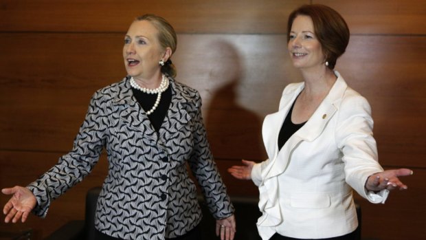 Former prime minister Julia Gillard has praised Democratic nominee Hillary Clinton's robust stance in the face of "ridiculous" sexism during the presidential campaign. 