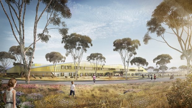 An artist's impression of the new University of Canberra Public Hospital.