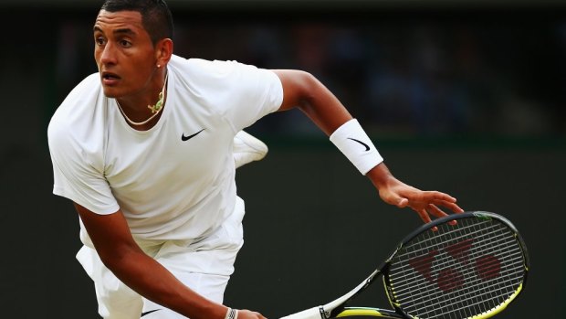 All-rounder: Nick Kyrgios at Wimbledon earlier this month.