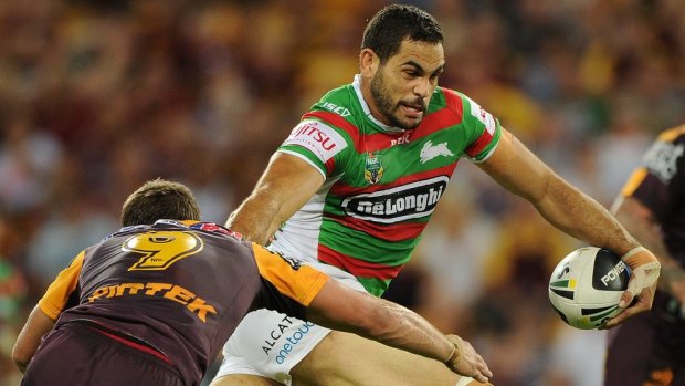 Blockbuster: Greg Inglis and the Rabbitohs will take on the Broncos in Brisbane in the NRL season opener. 