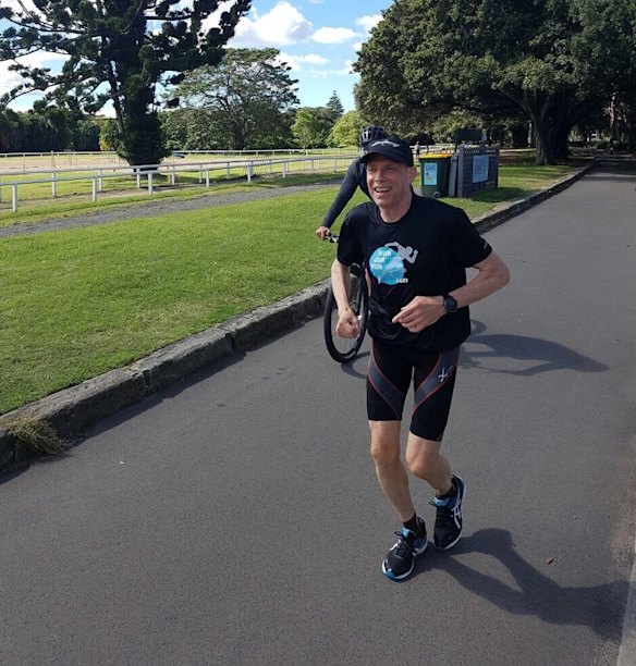Gagnon in Centennial Park, Sydney, on Monday.