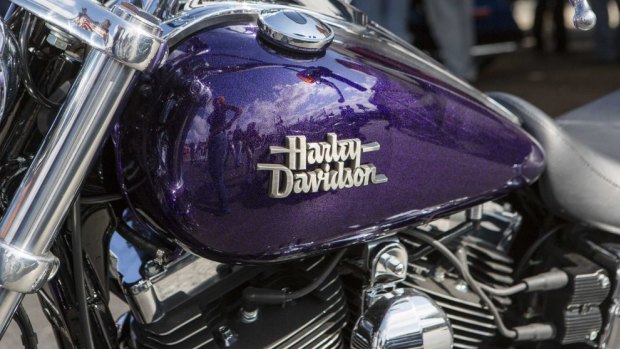 Police say the attackers were riding a Harley Davidson motorcycle.