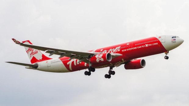 The AirAsia X plane involved in the incident last year.