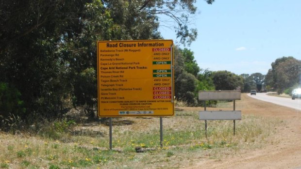 A number of roads have been closed due to bushfires.