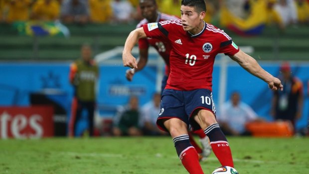 James Rodriguez set up a grandstand finish with a late penalty.