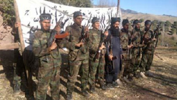 A photo released by the Tehrik-i-Taliban Pakistan (TTP) shows the Taliban Islamists who allegedly stormed an army-run school in Peshawar. 