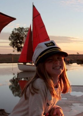 "Captain Smithy" aka Sophie Walker gets into the sailing spirit.
