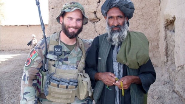 Army Major Mathew Golsteyn shown here in Afghanistan as a captain in 2010. 