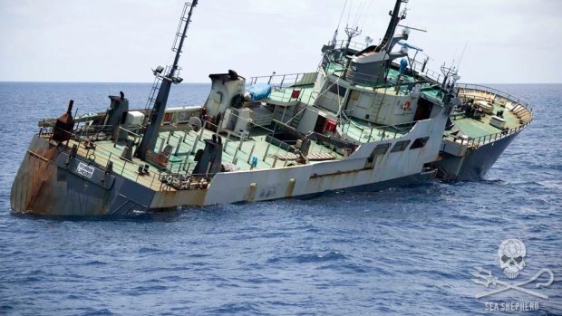 According to Interpol, the boat has illegally reaped tens of millions of dollars worth of prized 'white gold' toothfish.