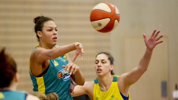 Back in green and gold: Liz Cambage.