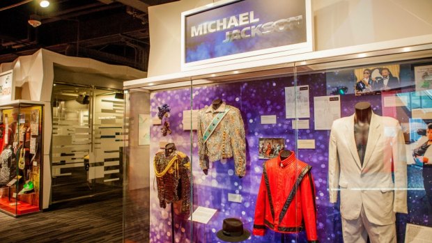 The Michael Jackson exhibition at the Grammy Museum.