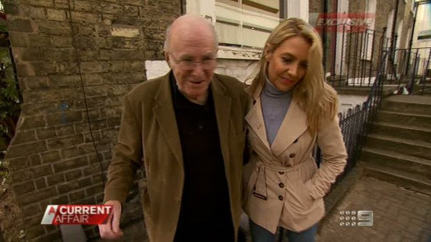 Leanne Nesbitt with Clive James. She revealed they had an eight-year affair in 2012.