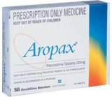 Antidepressant medication Aropax.