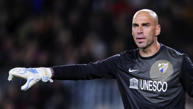 On the move: Manchester City have signed Argentinean goalkeeper Willy Caballero.
