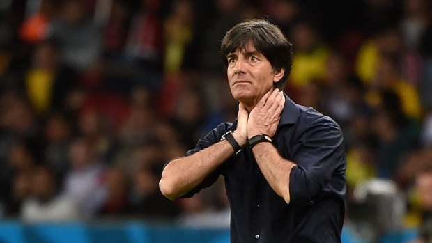 Germany's coach Joachim Loew might need to check his own glands with many his players getting sore throats. 
