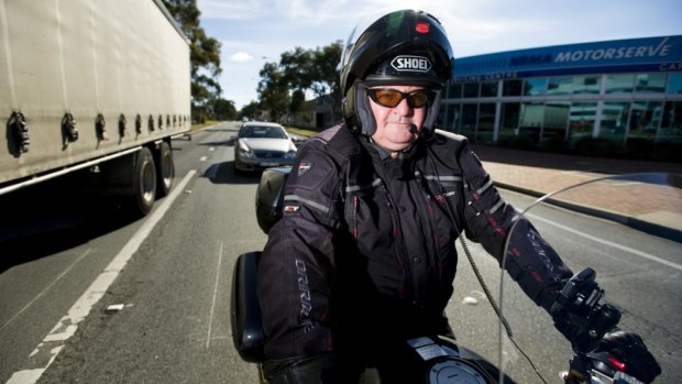 President of Motorcycle Riders ACT Steve Robson  supported calls for a trial of lane filtering in the ACT