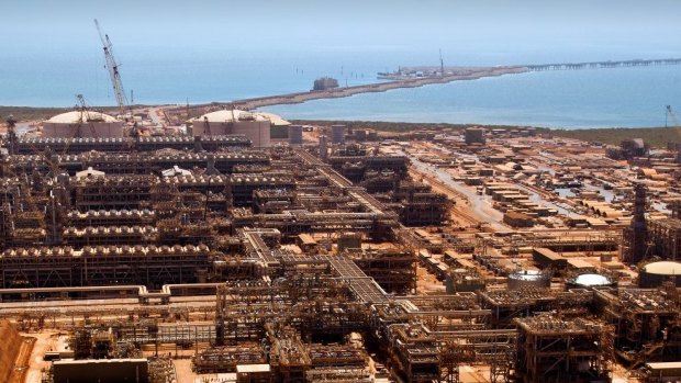 The $US54 billion Gorgon LNG project on Barrow Island, Western Australia.

