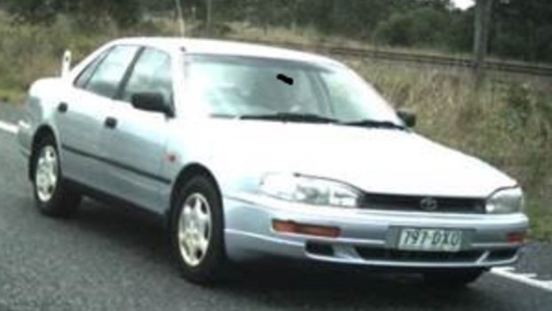 Leslie Shulze's car - a silver Toyota Camry with Queensland registration 797DXO.