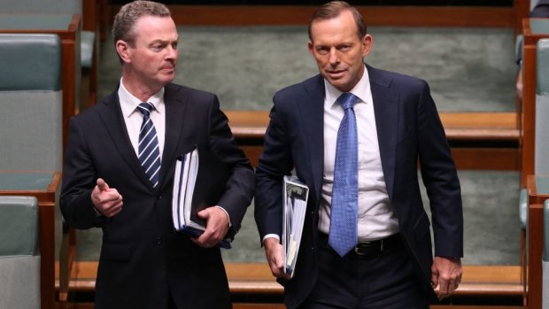 Rethink needed: Tony Abbott and Christopher Pyne.