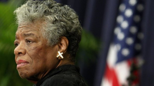 Poet and author Maya Angelou.