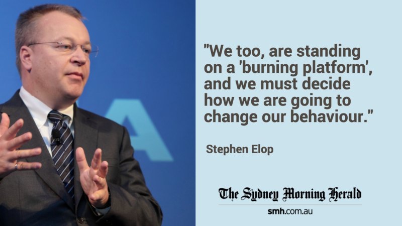full text nokia ceo stephen elop s burning platforms memo