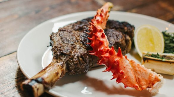 A ribeye steak from Longhorn Saloon.