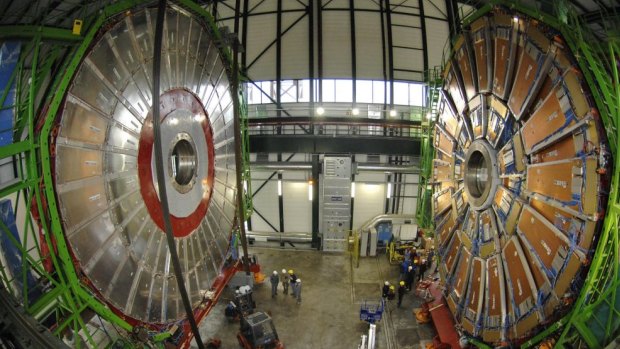 The Large Hadron Collider consists of a 27-kilometre ring of superconducting magnets.