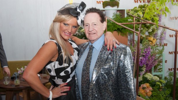 Geoffrey Edelsten has congratulated ex-wife Brynne on her 'engagement.' Pictured here together in November 2012.