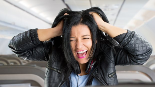 Sometimes it's impossible to avoid annoying plane passengers – even when it's your own child.