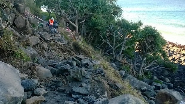 Burleigh National Park before repairs were done.