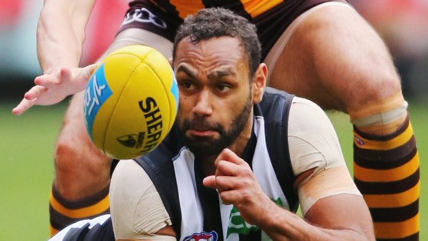 Collingwood's Travis Varcoe.