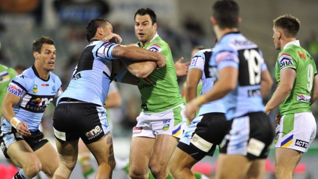 David Shillington in action for the Raiders last year. 