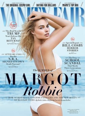 Margot Robbie on the cover of <i>Vanity Fair</i>.