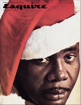 George Lois's Esquire cover from the 1960s shows boxer Sonny Liston as a black Santa.