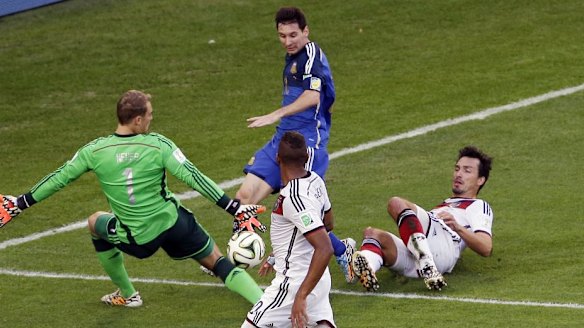 Lionel Messi struggled at times to influence the game.