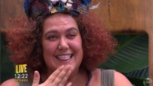 Casey Donovan signs "thank you" over her I'm A Celebrity win.