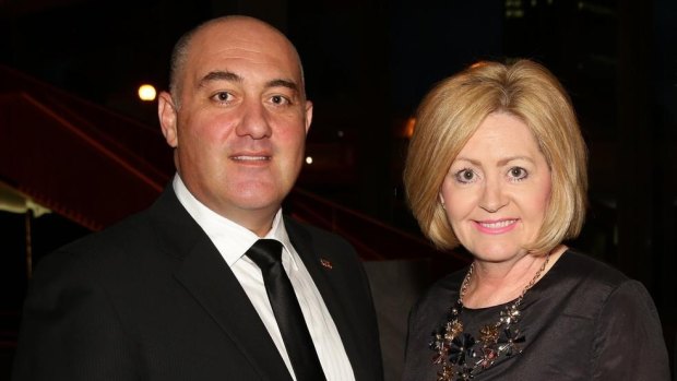 James Limnios and Lisa Scaffidi in happier times.