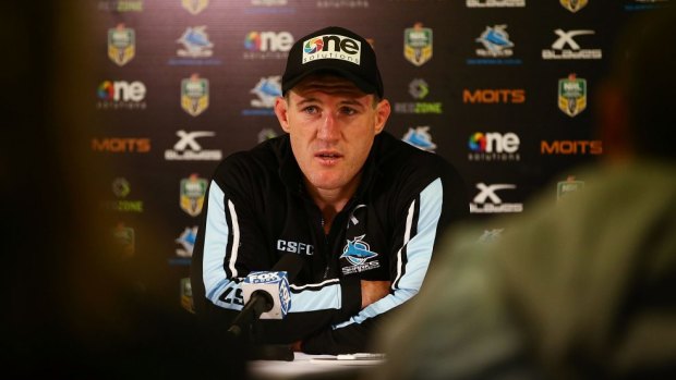 Sharks skipper Paul Gallen at the post-match media conference following the loss to the Roosters.