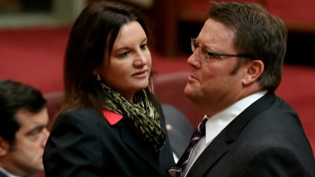 Independent senators Jacqui Lambie and Glenn Lazarus. So many parties named for their leaders is a risk.