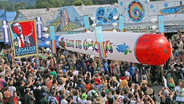 The campaign: The Big Joint in all its glory in Nimbin.