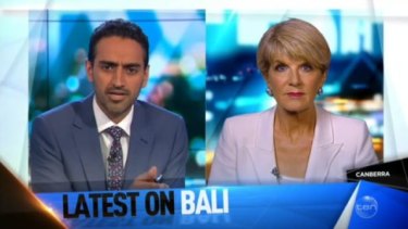 Waleed Aly and Julie Bishop disagreed over Peter Dutton's Lebanese-Australian comments.
