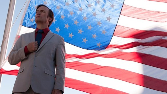 Bob Odenkirk as Jimmy McGill, on his way to becoming Saul Goodman, in Better Call Saul.