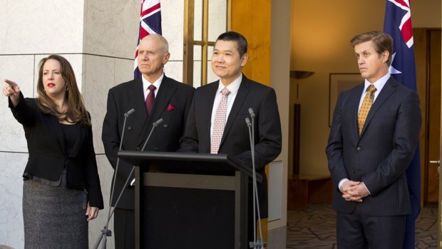 Secret City filmed in the Prime Minister's courtyard at Parliament House.