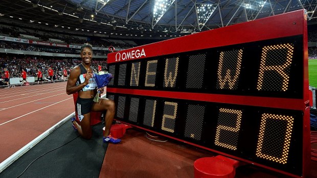 Missing: world record holder Kendra Harrison.