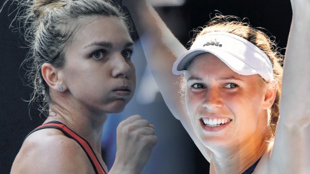 Test of nerve: Simona Halep and Caroline Wozniacki have both progressed
beyond the quarter-finals of a grand slam singles tournament eyond the quarter-finals of a grand slam singles tournament
for the 10th time at this year’s Australian Open. But who will be or the 10th time at this year’s Australian Open. But who will be
the one to break through for their first crown?