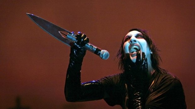 Shock rocker: Fears Marilyn Manson's performance would promote sadomasochism. 