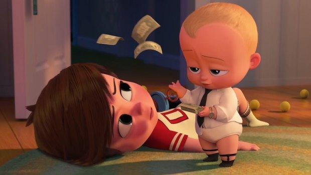<i>The Boss Baby</I> was the most-watched film on board Qantas flights last year.