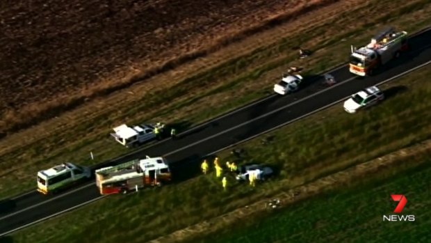 Two people have died in a head-on collision near Toowoomba.