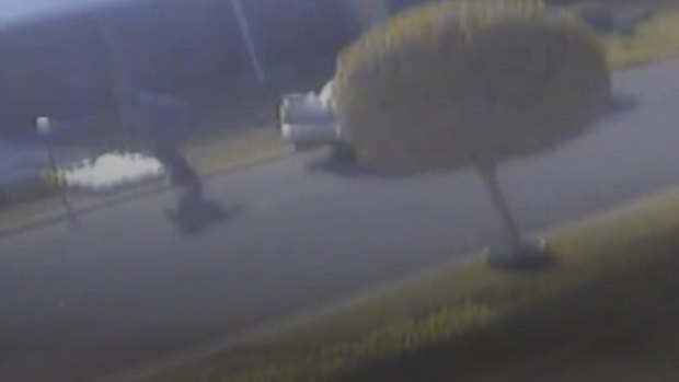 CCTV footage from neighbouring homes shows the gunman running towards Mr Jammas. 